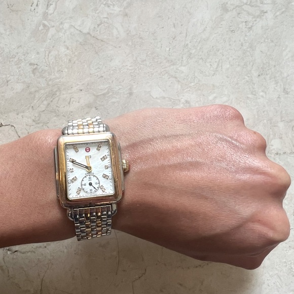 COPY - Deco 18K Yellow Gold & Diamond Chronograph Watch - Picture 2 of 5